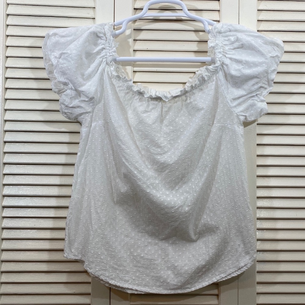 Maeve Swiss Dot Top (Anthropologie)